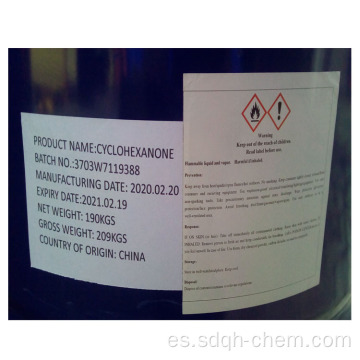 Calidad Ciclohexanona CYC Pureza de suministro de fábrica 99% min